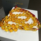 Natural Amber Insects Misbaha Tasbih Islamic Prayer Beads 12mm 61g