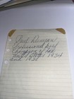Paul Runyan  Hof 1934 1938 Pga Championship Signed 4x6 Note Sheet