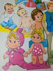 Vintage 1970s Paper Doll   Clothing Lot 75  Pieces Accessories Mattel Disney Mix