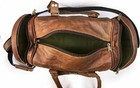 Men Duffel Holdall Luggage Gym Weekend Bag Overnight New 16 Inch Leather Travel 