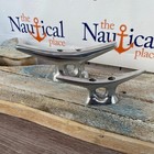 Small Or Medium Aluminum Cleat W  Chrome Finish - Nautical Marine Boat Dock Choc