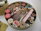 Large Lot Of Sewing Thread - Mostly Used  Lots Of Vintage Wooden Spools