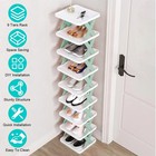 9-tier Shoe Rack Storage Organizer Small Shoe Rack Narrow Diy Shoe Shelf 