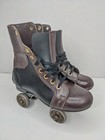 Chicago Vintage Leather Roller Derby Skates Women s Size 6 5 Metal Wheels