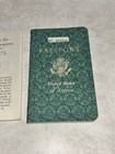 Vintage United States Passport Antique 1900s Historic Document 