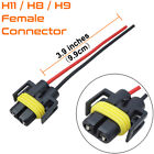 2pcs Wiring Pigtail Female H11 Harness Fog Light Bulb Lamp Connector Socket Plug
