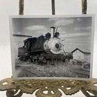 Vintage Steam Locomotive 7 Railroad Train Photo 4x5 B w Gelatin Silver Original