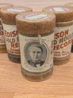 5 - Edison Gold Moulded Antique Cylinder Records 1905 Patent Vintage Sleeves 