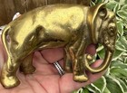 Vintage Cast Iron Elephant Brass Still Bank Common Promotional Items 1900
