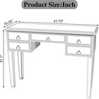 Mirrored Console Table Makeup Dressing Table modern Sofa Side Table Mirrored Des