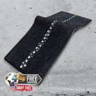 Black Genuine Stingray Leather Men Wallet Bi-fold With Pear Eye Pattern