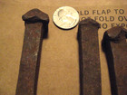 Antique18th Century Hand Forged Iron Nails Rosehead Nails 4 5 8  - 6 1 2 
