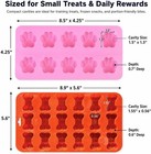 Dog Treat Mold Silicone 2 Pack  Paw Print And Bone Silicone Molds For Homemade