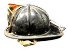 Vintage Cairns 900 Thermoplastic Firefighter Helmet W liner Vg Condition Large