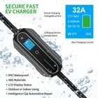 16a Ev Charger J1772 Level 2 Portable Fast Car Charging Cable Evse Nema 14-50 Us