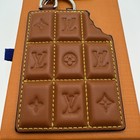 Authentic Louis Vuitton Chocolate Bar Key Holder   Charm M01478 Ships Same Day