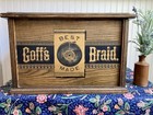Antique Goff s Best Braid 3 Drawer Wooden Spool Cabinet Victorian Store Display