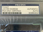 Jacob Degrom Ny Mets Mlb Debut Ticket Stub Full 5 15 14 Signed Inscribed Psa dna