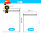 Aishn 100pcs Jewelry Bags Clear Plastic  Sturdy Pvc Anti Tarnish Transparent