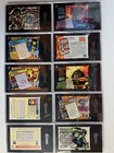 Lot Of 10 Graded Marvel Cards - Deadpool  Wolverine  Gambit  Blade   More 