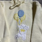 Vintage Lil Lamonsters Yellow Knit 24 Month Hooded Sweater Baby Top