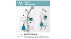 Home Shower Caddy Storage Bronze Hanging Shelf Bathroom Elegance Organizer Rack
