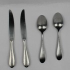 Lot Of 4 Yamazaki Austen Ice-harmony Ice 2 Place Spoons 2 Butter Knives Frosted