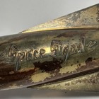 Vintage 1960s Spec-toy Saucer Signal Space Ship Whistle Rocket Space Gold Rare