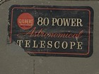 Gilbert   13214 Astronomical 80 Power Telescope 1960 Original Case   Instruction