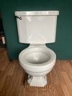 Vintage 1940s Standard White Toilet With A Round Bowl Old Deco Mid Century Bath