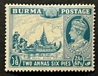 Travelstamps  Burma Stamps Sg  57 - 2a 6p Kgvi Royal Barge - Mint Moglh