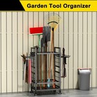 3 Tier Garden Tool Organizer  Garage Storage And Organization  Metal Yard Tools