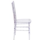 Crystal Clear Resin Chiavari Chair - Commercial Quality Stackable Wedding Chair