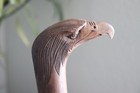 Primitive Vintage Antique African Hand Carved Eagle Wood Staff Walking Stick