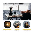 Iron Camping Stove Flamenco  Paraffin Oil Lamp Kerosene Cooker Outdoor