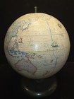 Vintage Rand Mcnally 12  Indexed Terrestrial Art Globe Metal Base