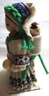 Vintage Chinese Hand Crafted Miao Folk Art Wooden Doll With Baby  Native Attire