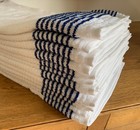 Tour Caddy Golf Towel 44    X 22    White blue Stripes Authentic Wincraft Super Gym