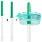 2 0 Tumbler Straws Set  6 Silicone Valves  2 Cleaning Brushes  Multicolor