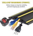6 5ft Floor Cord Cover Heavy Duty Floor Cable Cover 3 Channels Cable Prot