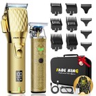  Professional Hair Clippers For Men - Cordless Hair Clippers  Lcd Display 