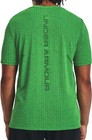 Under Armour Seamless Grid Mens Training Top Green Short Sleeve Gym T-shirt