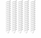 Hecasa Universal 80 Pcs White Fairing Fins Fuel Economy For Semi Truck Trailer
