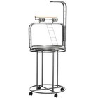 Parrot Stand Large Bird Perch Stand With Toy Hook   3 Ladders With Easy Grip