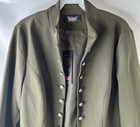 Nos Vintage Y2k Womens Xl Steampunk Coin Button Open Blazer Jacket Goth