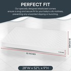  2 Mattress Crib Foam Toddler Bed Baby Waterproof Cushion Pad Mattress Protector