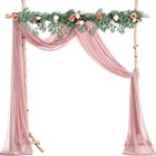 Wedding Arch Draping Fabric Chiffon Curtain Drapes For Birthday Party Decor