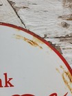 Vintage Coca-cola Porcelain Sign Old Coke Soda Pop Beverage Drink Woman Lady Usa