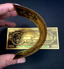 Lot Of 100 - Gold Foil Million Dollar Bill With Green Seal Two Sided Printed
