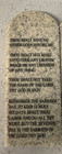  vintage 10 Commandments Stone Tablet Wall Plaque 8 1 8   